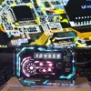 Desktop RGB clock, self-made RGB ornaments, e-sports room ornaments, light pollution clock 4