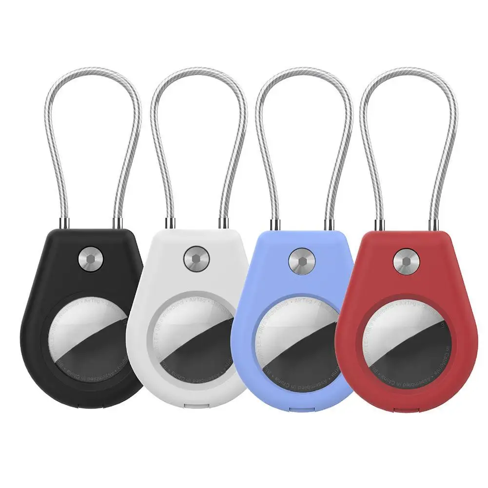Compatibile Con Apple Airtag Secure Holder Per Apple Airtag Tracker Localizzatore Gps Portachiavi Cover Protettiva Anti-Perso