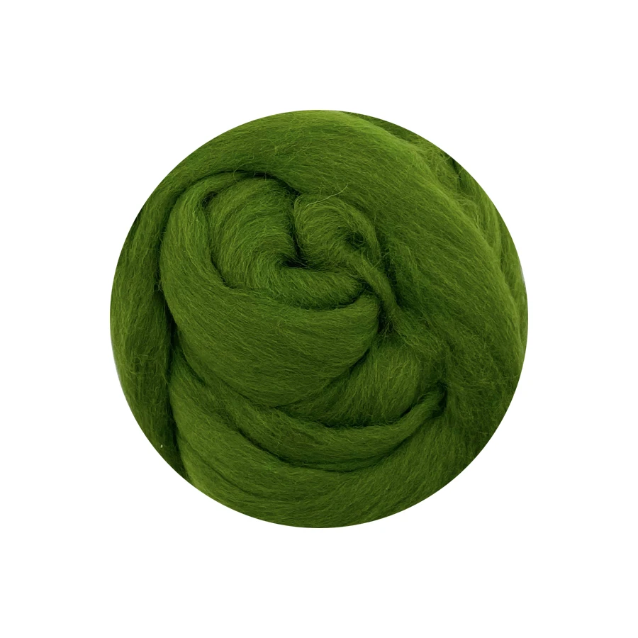 Laine féerique Verte - teinture végétale - 50gr