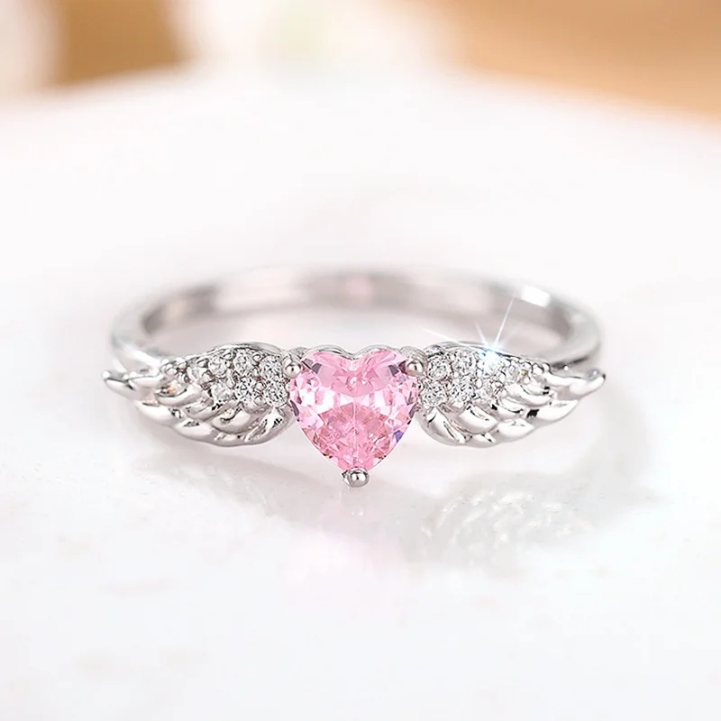 Crystal Zircon Stone Engagement Wedding Rings for Women