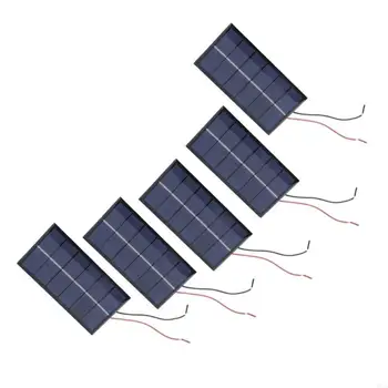 3.0V 220MA Solar Panel Dripping Glues Plate With Wire Solar Systems Module for Science And Technology Products Enduring 1