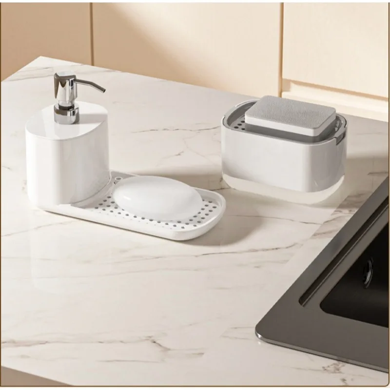 Kitchen Countertop Dish Soap Dispenser Box Wash Basin Hand Soap Dispenser Box Press Kitchen Storage Rack soap dispenser soap dispenser bottle soap liquid box foaming soap dispenser