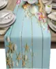 Sunflower Linen Table Runner Spring Flowers Dresser Scarf Table Runner Kitchen Family Dinner Banquet Wedding Holiday Party Decor 6