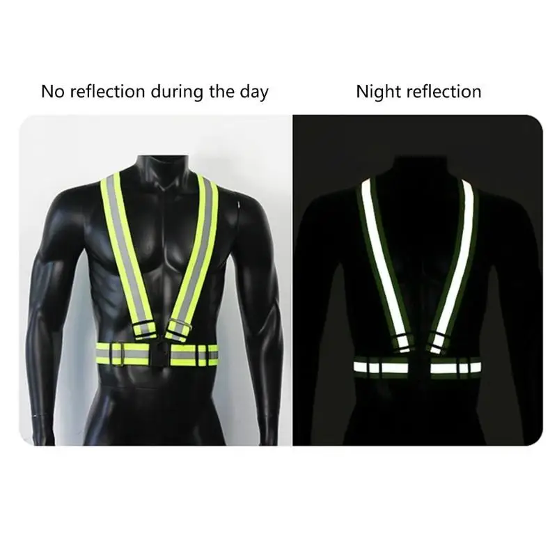 성인용 안전 반사 조끼 어린이 보안 보호 의류 높은 가시성 의류 반사경 야간 걷기