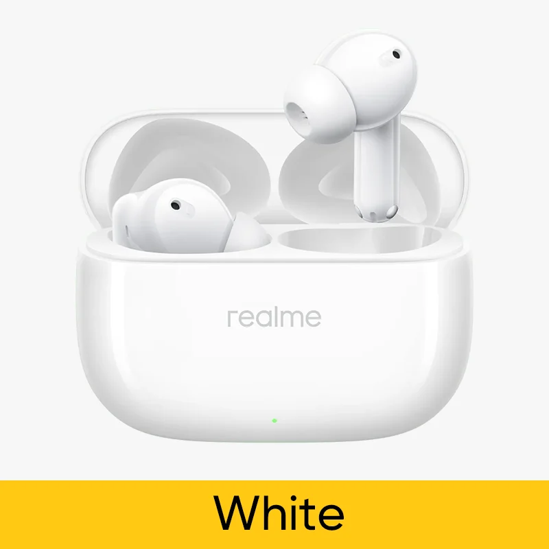 thumbnail image 1 of Versión global realme Buds T310 Auriculares Bluetooth 5.4 Auriculares inalámbricos con cancelación activa de ruido de 46 dB 40 horas de duración de la batería, 1 of 5