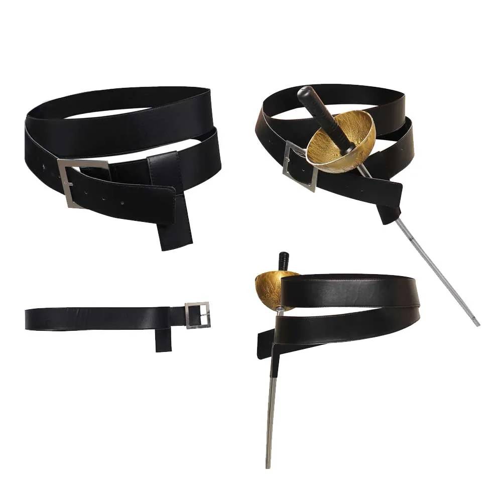 Halloween Costume Prop Kids Children Puss Cos in Boots The Last Wish Puss Belt Sword Cosplay Suit Costume Halloween Carnival Prop Accessories Outfits