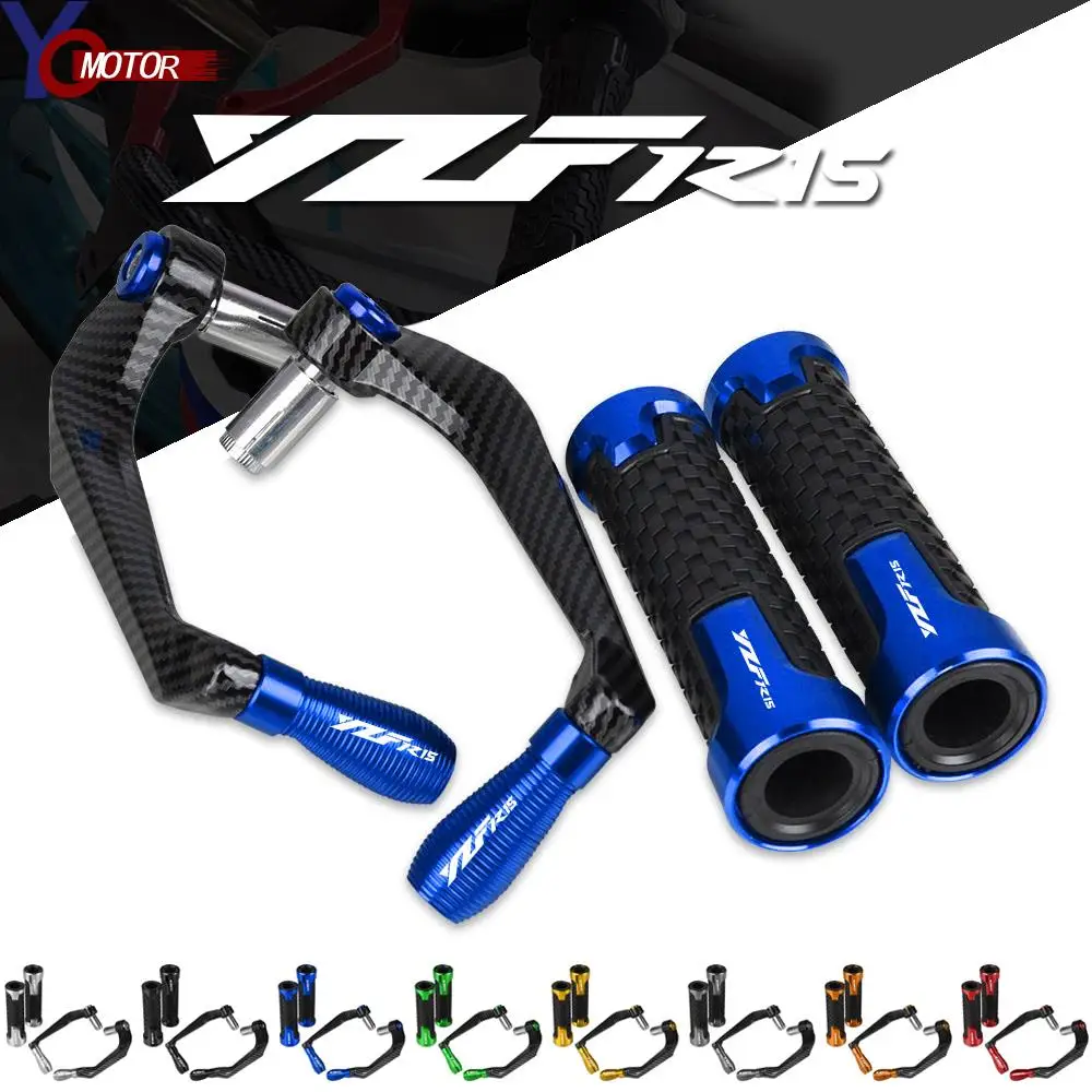 

7/8 22MM Motorcycle Handlebar Grips Handle Bar and Brake Clutch Lever Guard Protection For YAMAHA YZFR15 YZF R15 2008-2016