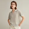 BC657 Luxury Brand Women's Clothing Fashion Ladies Knitted Pullover Linen Silk Polo Shirts Sweaters For Woman 1