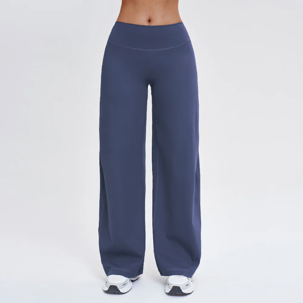Women High-Waist Flared Yoga Pants Wide Leg Breathable Fitness Pants Pilates Sports Bell Bottom Trousers Female Gym Sports Pants 5