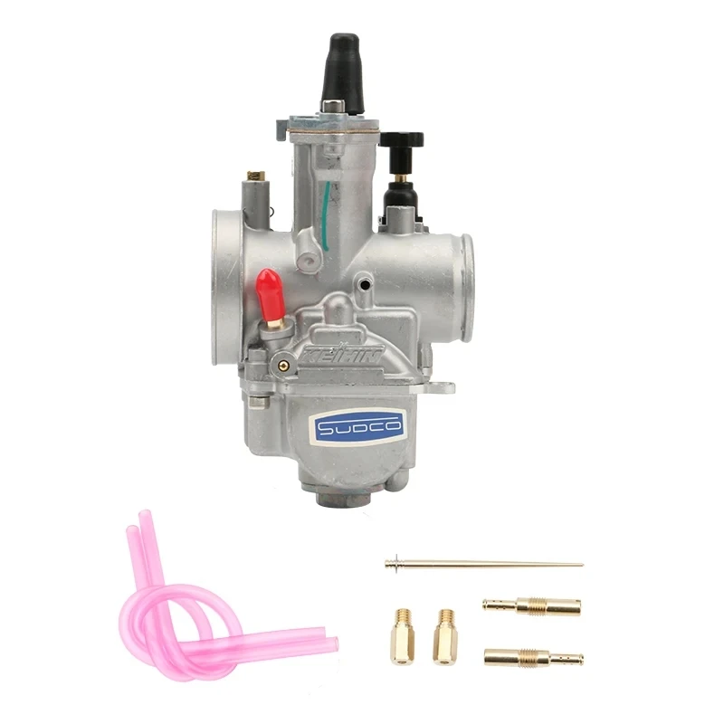 Universal PW 34mm Motorcycle Universal Carburetor with Power Jet for Universal Keihin 2T 4T ATV Qu
