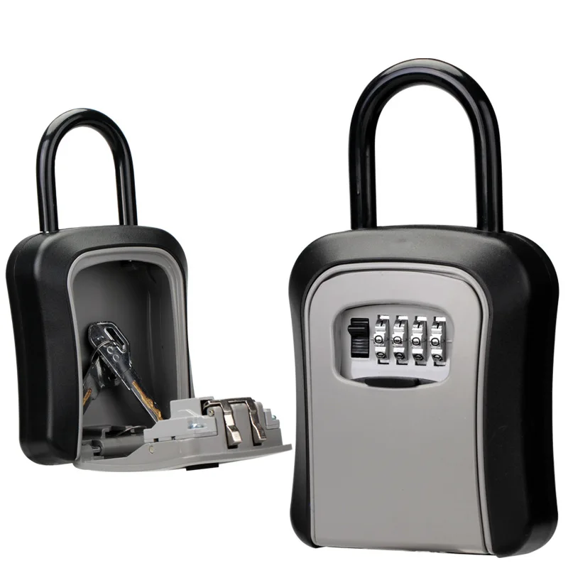 4 Digit Code Box Free Installation Outdoor Password Key Box Extended Locking Hook Steel Wire Hanging Key Storage Waterproof Key 6 4 Digit Code Box Free Installation Outdoor Password Key Box Extended Locking Hook Steel Wire Hanging Key Storage Waterproof Key 6