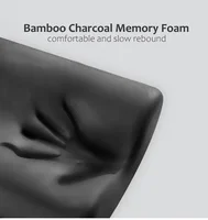 Bamboo Charcoal Slow Rebound Neck Pillow Ergonomic Pillow Comfort Relax The Cervical for Adult Pillows Side Sleeper Pillow 2