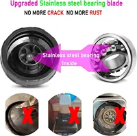 (4Inch Female Fins ONLY) 6-Fins Female For Ninja Blender Blade Replacement Parts Compatible with Auto iQ Blenders 2