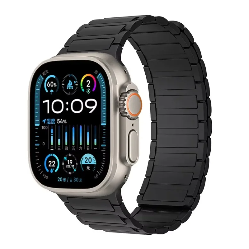 Textured Silicone Magnetic Bracelet Watchband Strap