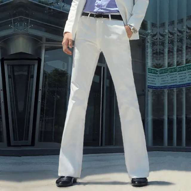 Men's flared pants formal pants bell bottom pant white dance suit formal  pants for men suit pants - AliExpress