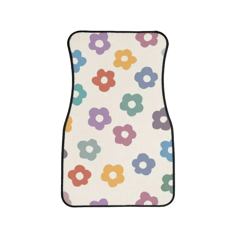 Kawaii Car Floor Mat,Aesthetic Flower Car Floor Mat,Cute Y2K Car