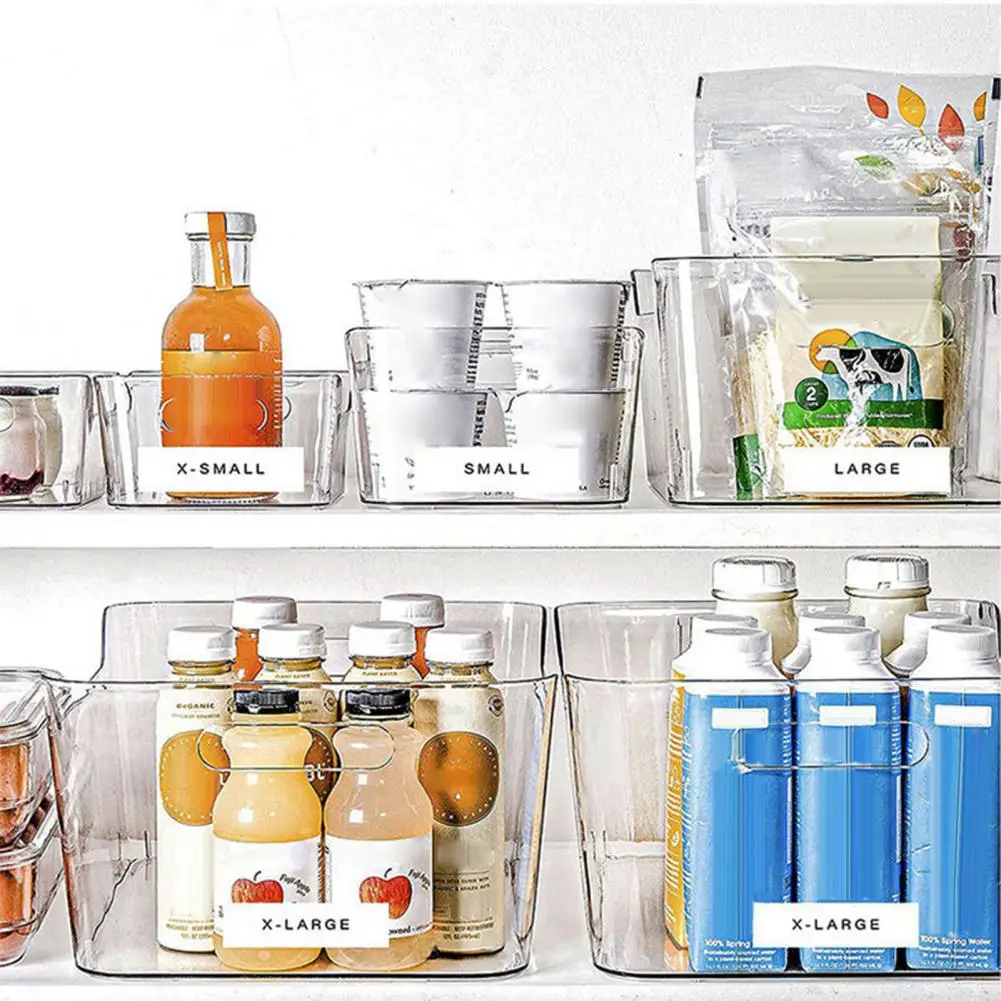 

Closet Organization Bins Stackable Plastic Storage Bins for Kitchen Home Organization Heavy-duty Space-saving for Fridge