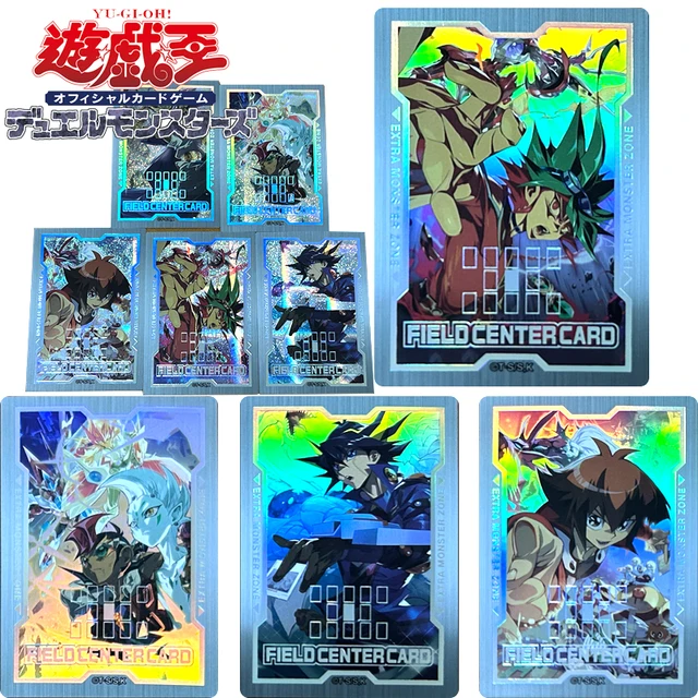 5Pcs/set Yu-Gi-Oh! Protagonist Venue Center Card DIY Homemade Game Toys Bronzing Collection Card Christmas Birthday Gift 1