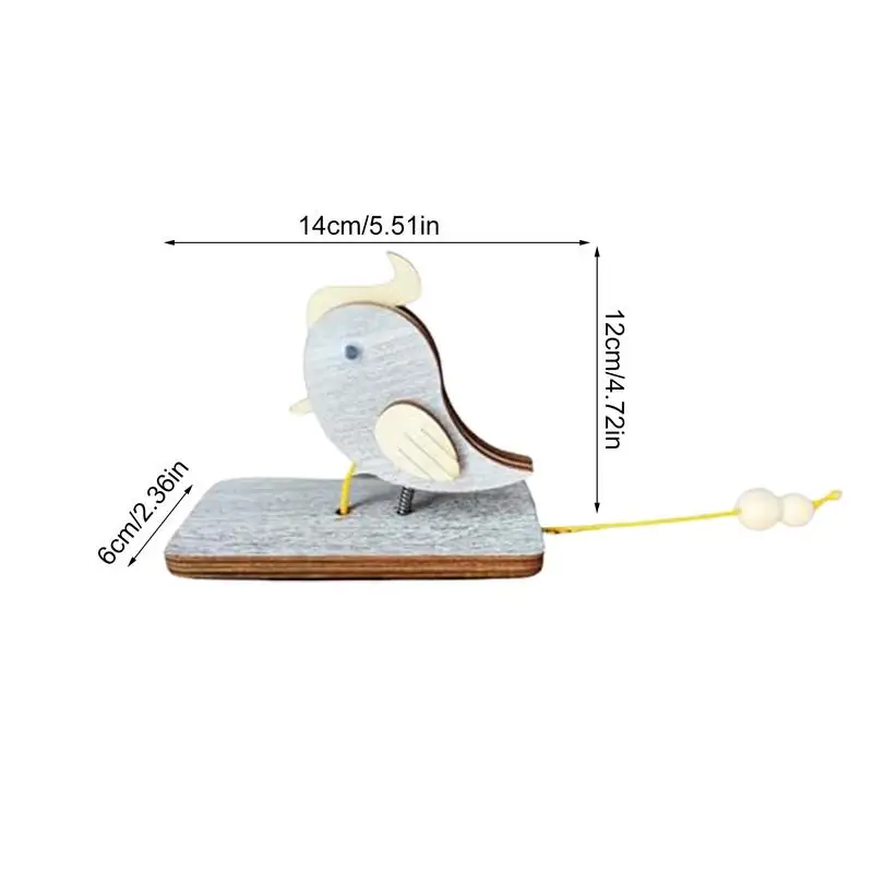 Woodpecker 문짝 나무 기계 벨, 재미있는 벨, 창의적인 나무 예술성, 방 문 만들기, 즐거움을 노크