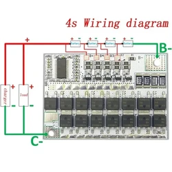 Advanced Lithium Battery Protection Circuit Board with Balance Charging Capability (4S 16.8V 100A)