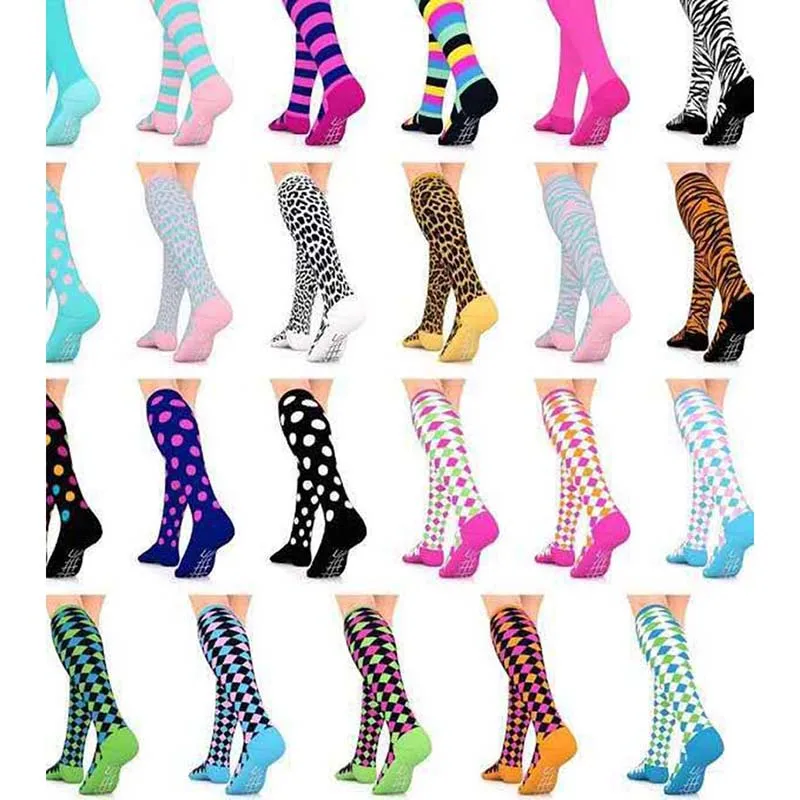 4 pairs lot pack women stocking sports elastic Compression stocking Nurse soccer outdoor Nylon breathable stocking protect feet