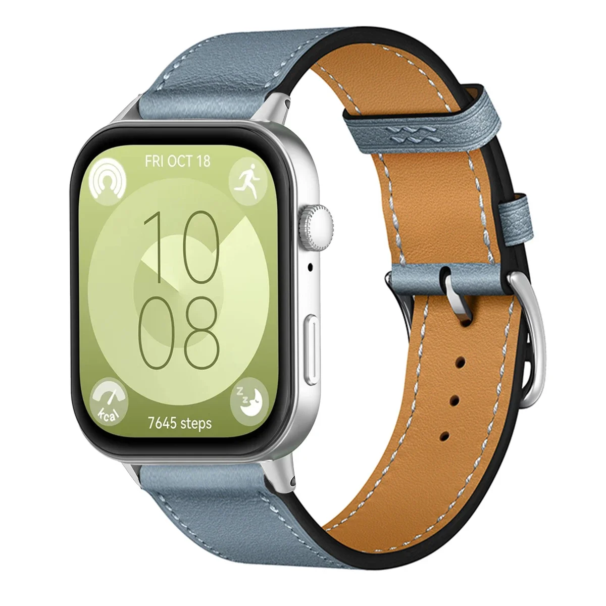 Premium PU Leather Sport Wristband Bracelet - Universal Smartwatch Replacement Strap