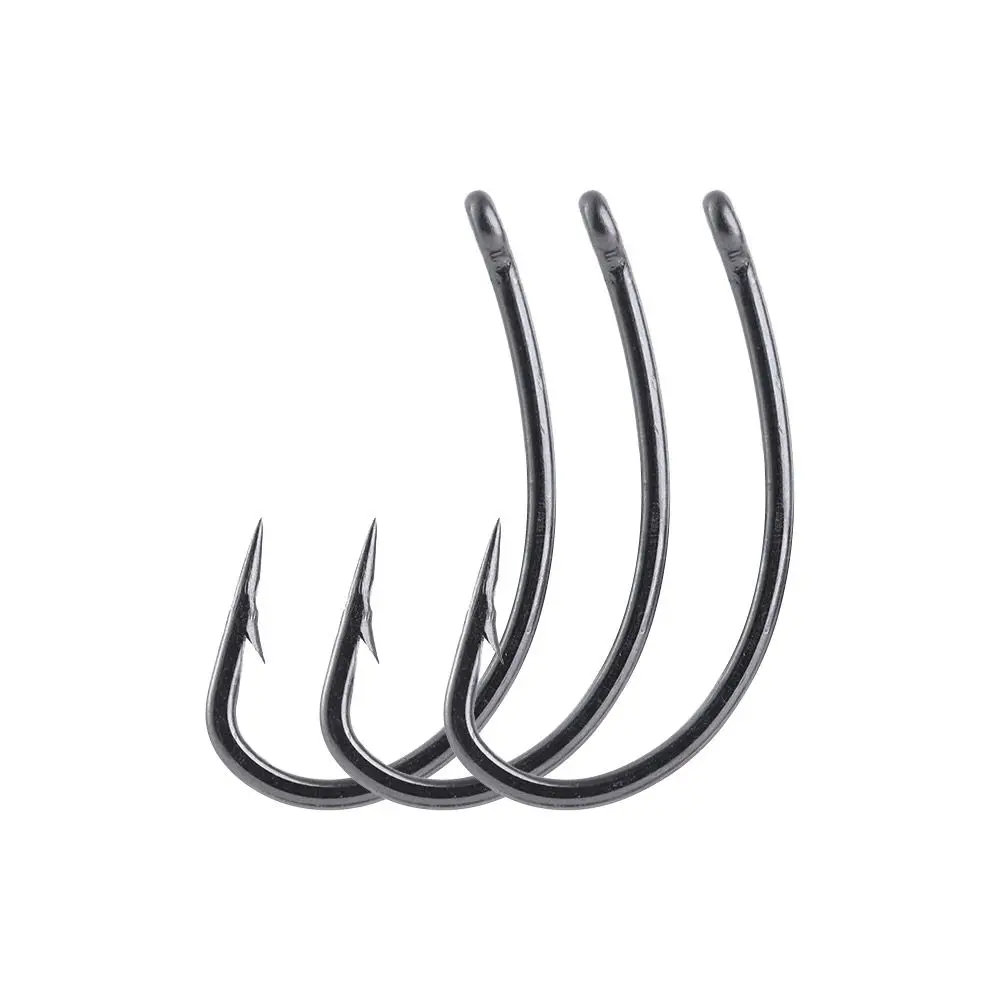 

High Carbon Fishhooks Carp Fishing Stainless Steel Curve Shank Hooks Long Shank Barbed Hook Barbed Fish Hook Fly Tying Hook