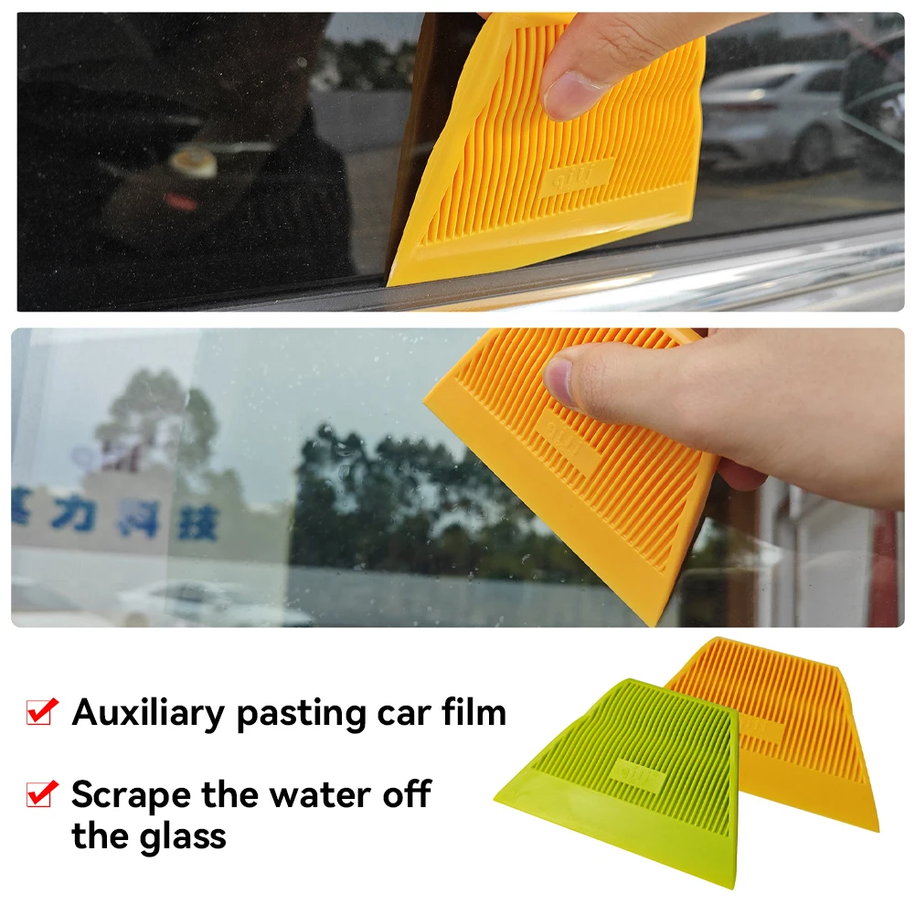 1Pc Trapezoidal Medium Soft Squeegee Scraper for Car Wrapping/Window Tinting/Wallpaper installing Car Vinyl Film Wrapping Tool car wrapping tools vinyl squeegee window tinting squeegee automotive film tools