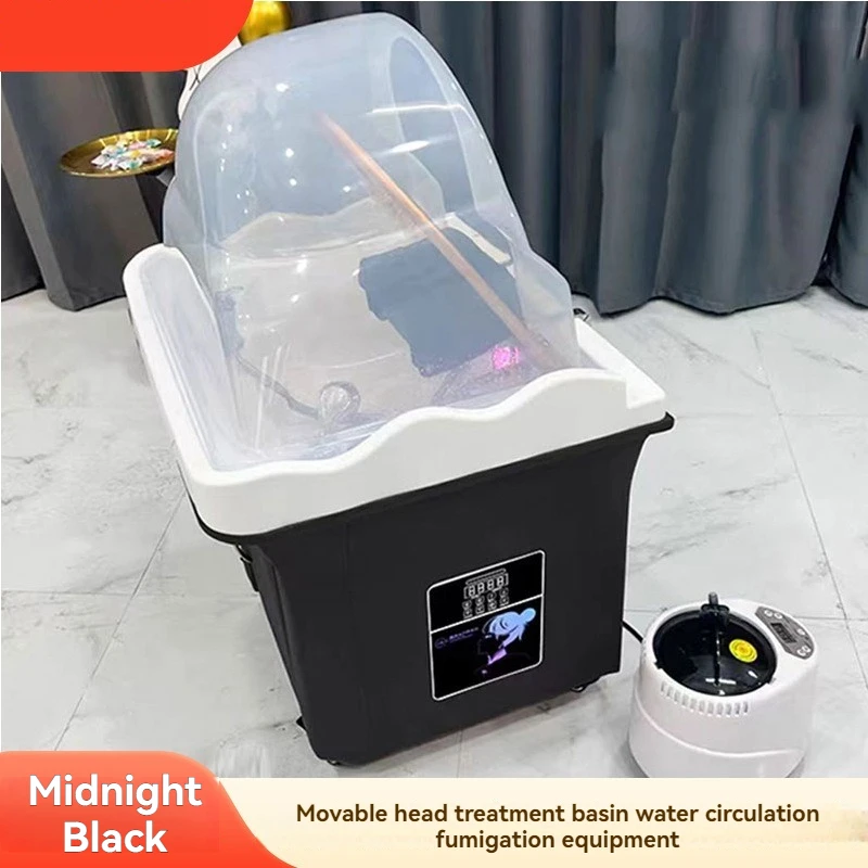 Mobile Hair Therapy Device, Hair Salon, Care Center, Shampoo Basin With Water Circulation, Fumigation, Head Massage, Shampo