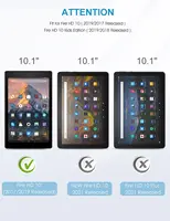 Tempered Glass Screen Protector for Amazon Fire HD 10 (9th / 7th, 2019/2017 Released) Fire HD 10 Kids Edition 2019/2017 Released 2