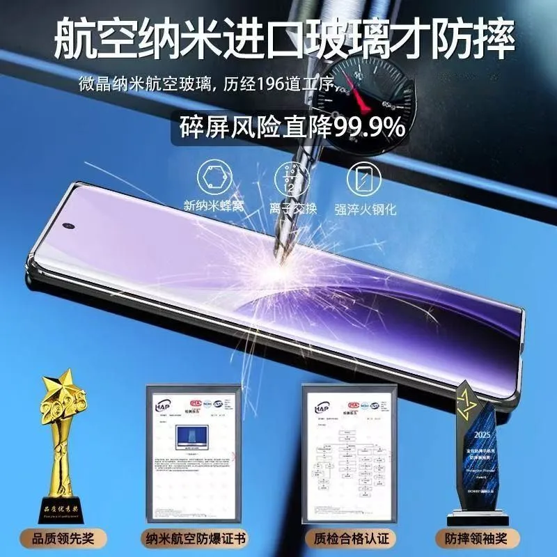 Stylish 360° Full Coverage Drop-Proof Case with High-Definition Double-Sided Glass