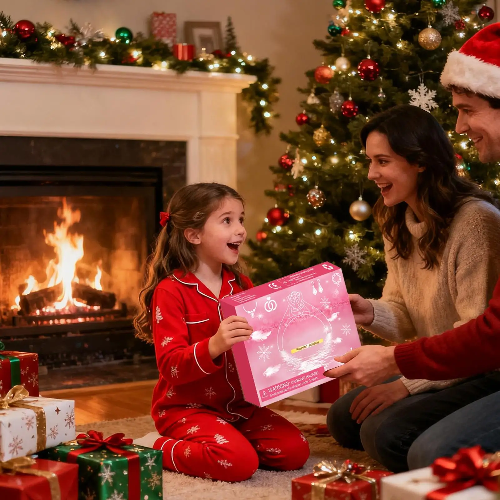 Countdown To Christmas Calendar Winter Holiday Advent Charm Jewelry Charm Christmas Countdown Calendar For Teens Family Friends