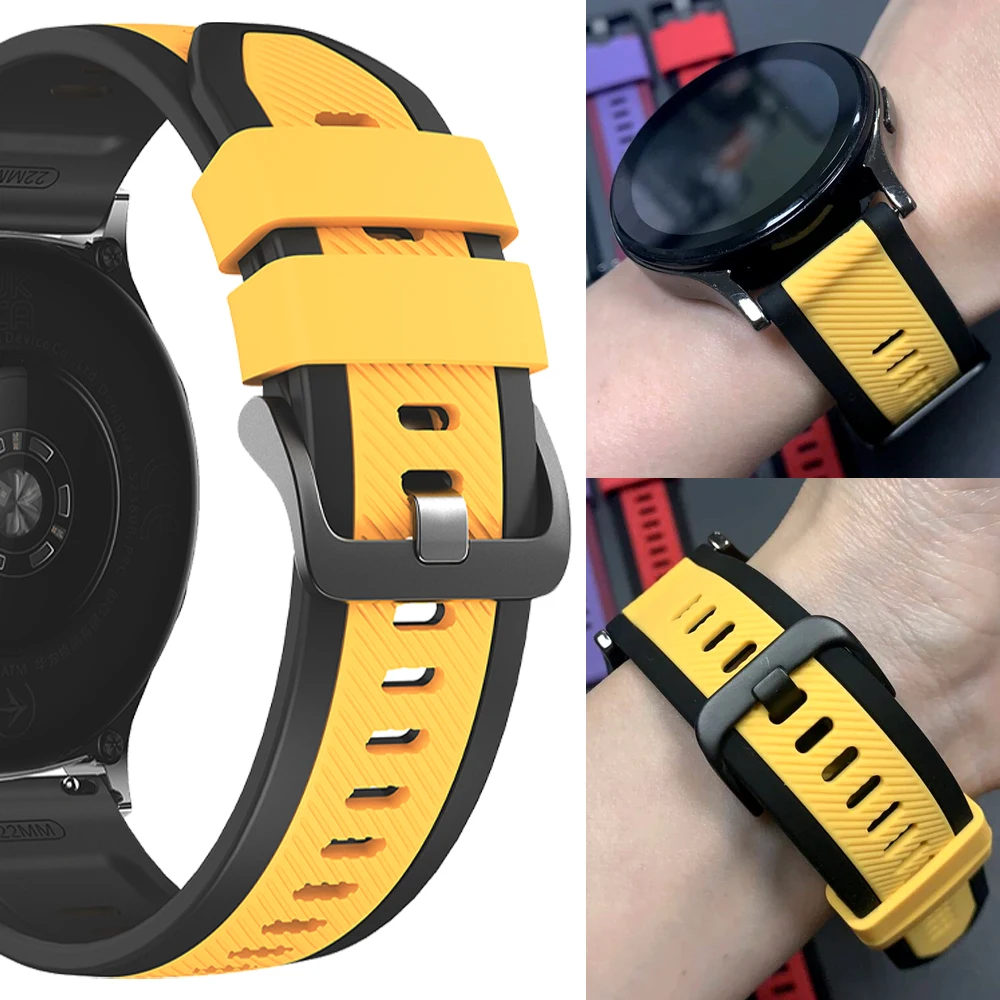 Premium Silicone Sport Bracelet - 22mm Universal Strap