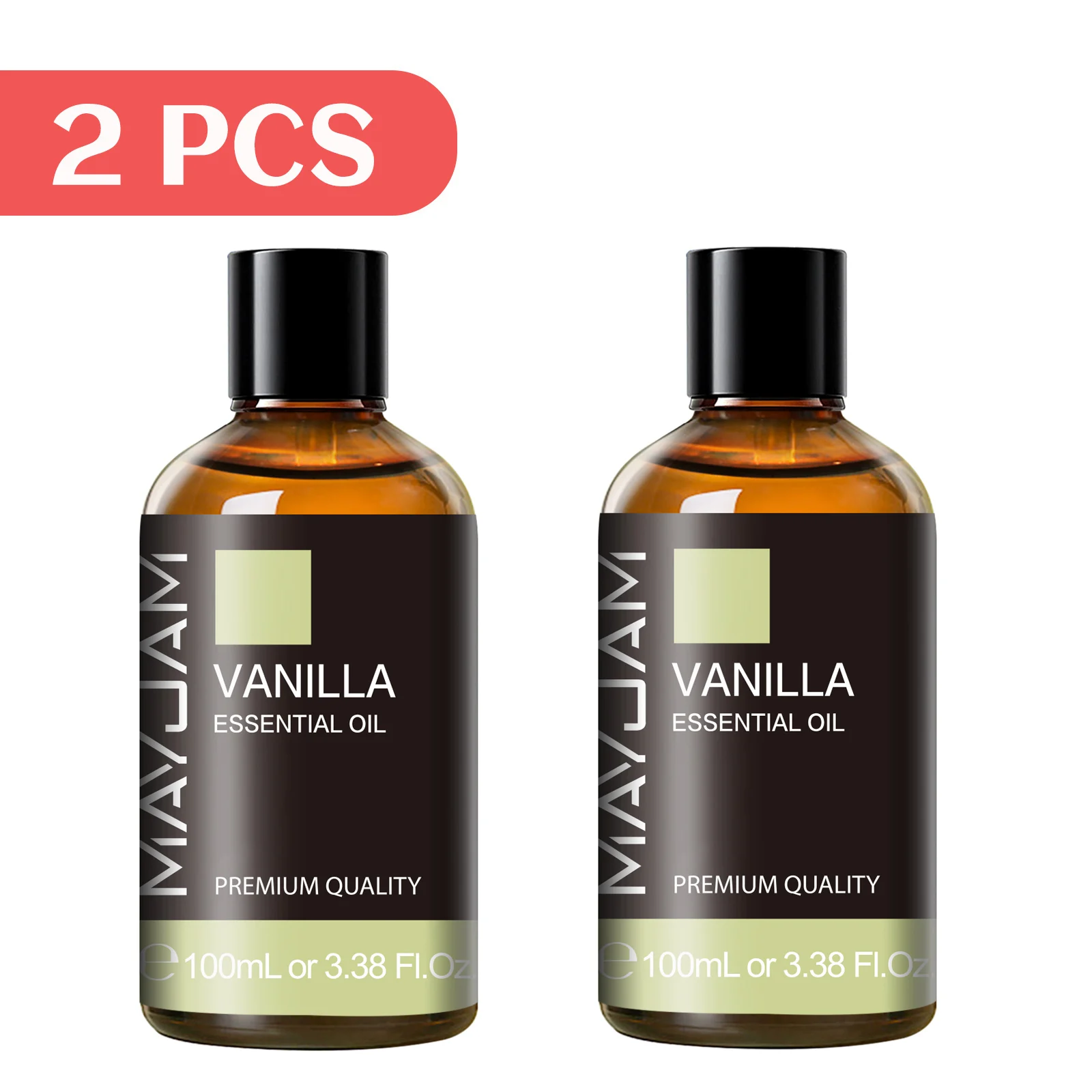 Aromatic Blend Essential Oil Set - Sweet Orange, Vanilla, Geranium, and Clove (100ml Each) with Dropper