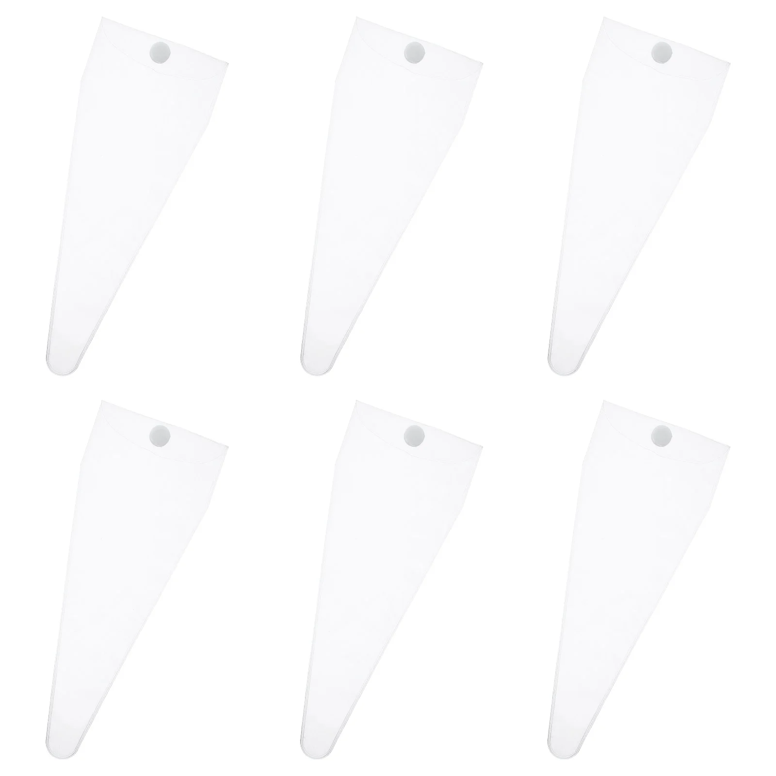 

6pcs Pet Grooming Scissor Storage Bags Portable Trimmer Organizer Clear Groom Trimmer Holders