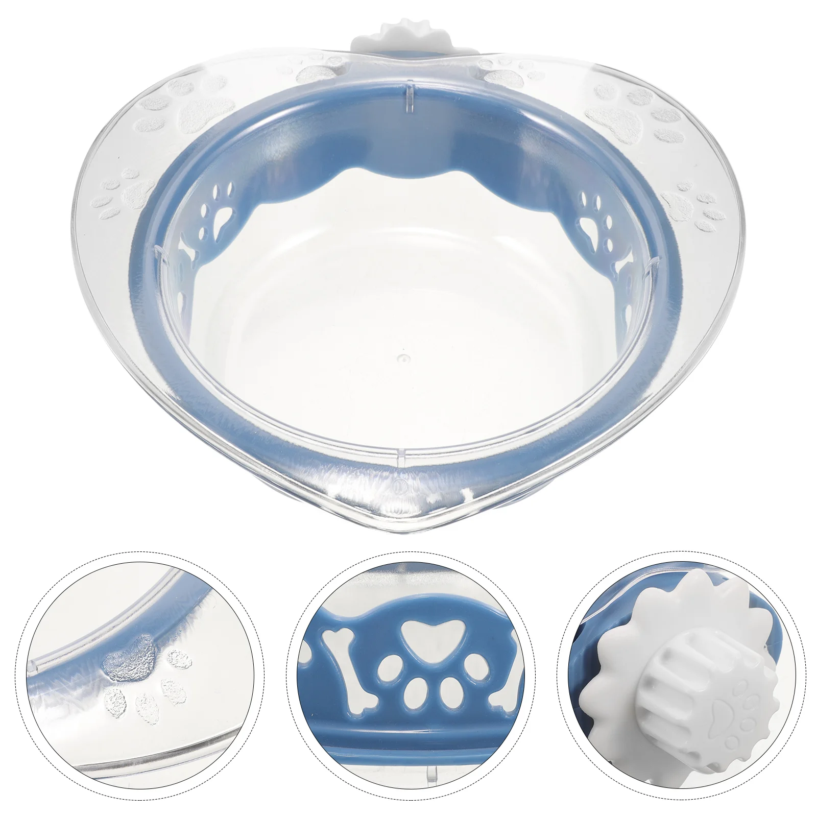 

Dog Bowl Pet Cat Food Crate Water No Spill Kennel Hanging Plastic Dishes Large Dogs