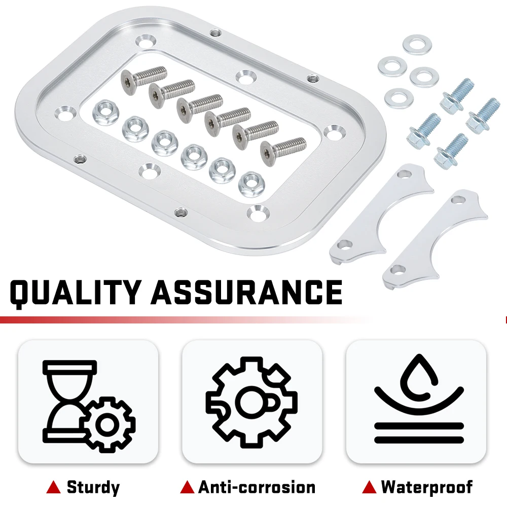 Billet Aluminum Alloy Battery Relocation Tray Hold Down Mount For Optima Battery Yellow Blue Red Top 34 34/78 D34 D34/78 34M