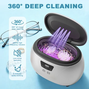 50KHZ Ultrasonic Braces Cleaning Machine Multi-Function High-Frequency Cleaner for Invisible Retainer Denture And Jewelry 1