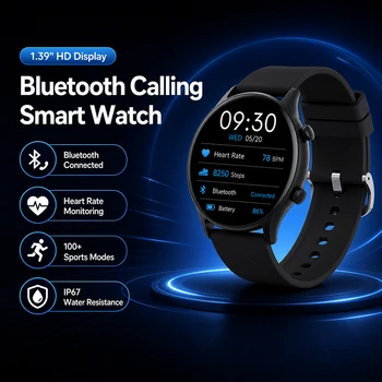 Nuovo Smartwatch 2026 da 1.39" per Uomo e Donna con Monitoraggio della Frequenza Cardiaca, Chiamate BT, Impermeabile IP67, 100+ Modalità Sportive