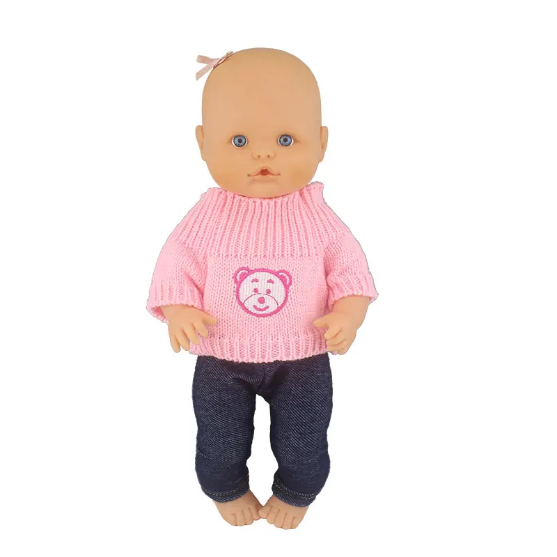 Sweater+Pants New Doll Clothes Suit For 32cm Nenuco Baby Doll 12 13 inch Bebe Doll Accessories 3