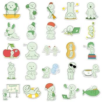 50 pezzi adesivi Smiski simpatico cartone animato immagine decalcomanie giocattoli per bambini graffiti frigorifero fai da te telefono portatile chitarra bici skateboard decorazione