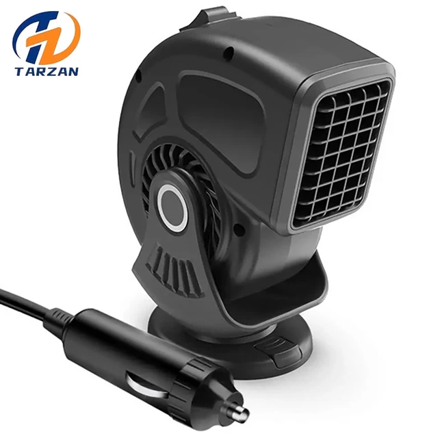 Chauffage de voiture portable rotatif à 360 ° pour lunettes de voiture, antibuée, dégivreur, 12V, 200W, modes touristes, chauffe-hiver, ventilateur de refroidissement d'été 1