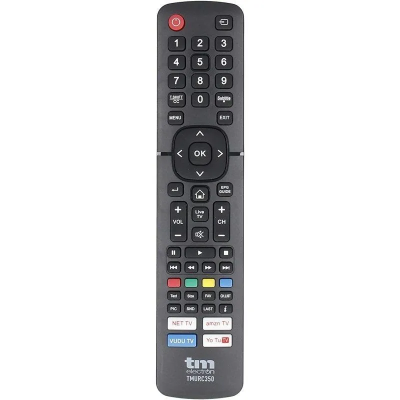 Mando Televisión NR9438 NE Mando Universal de TV para Hisense, Bateria  AAA*2（No Incluye）, Negro - Fundas personalizas para Móvil