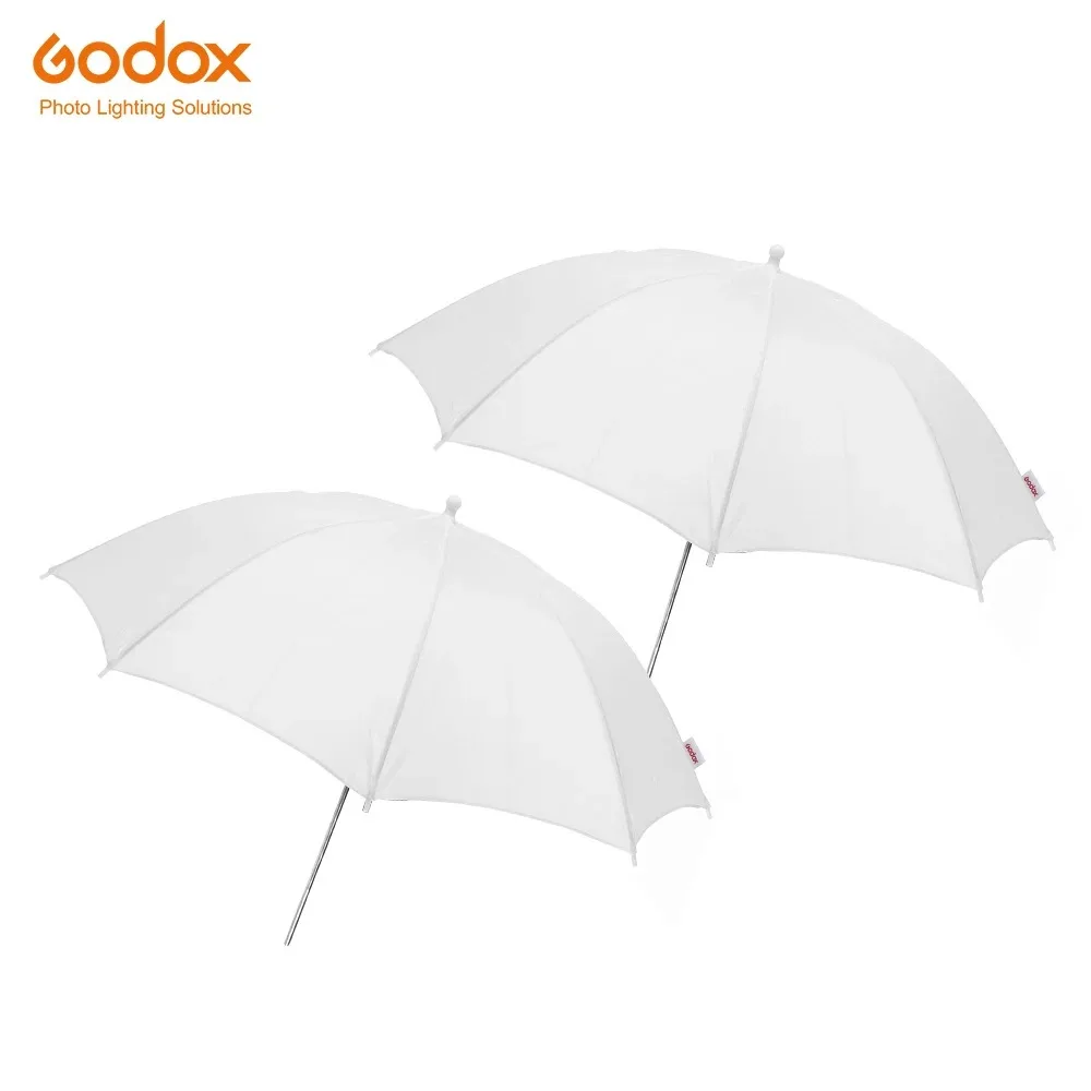 2pcs Godox Professional 33'' 84cm White Translucent Soft Umbrella for Photo Studio Flash Light