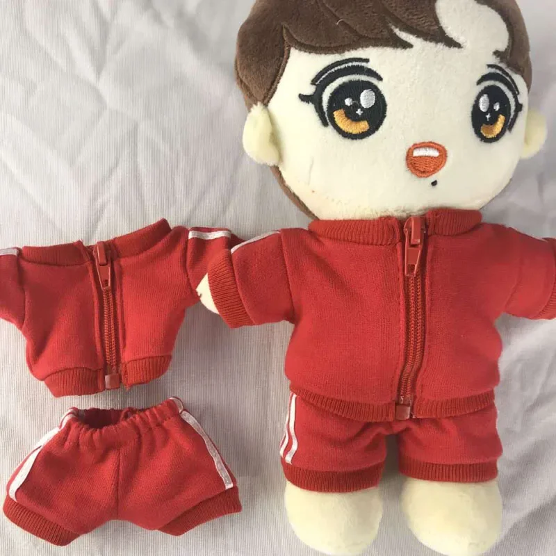 (not include doll )tracksuit 20cm 15cm exo doll clothes caot and pant creative toys doll accessories