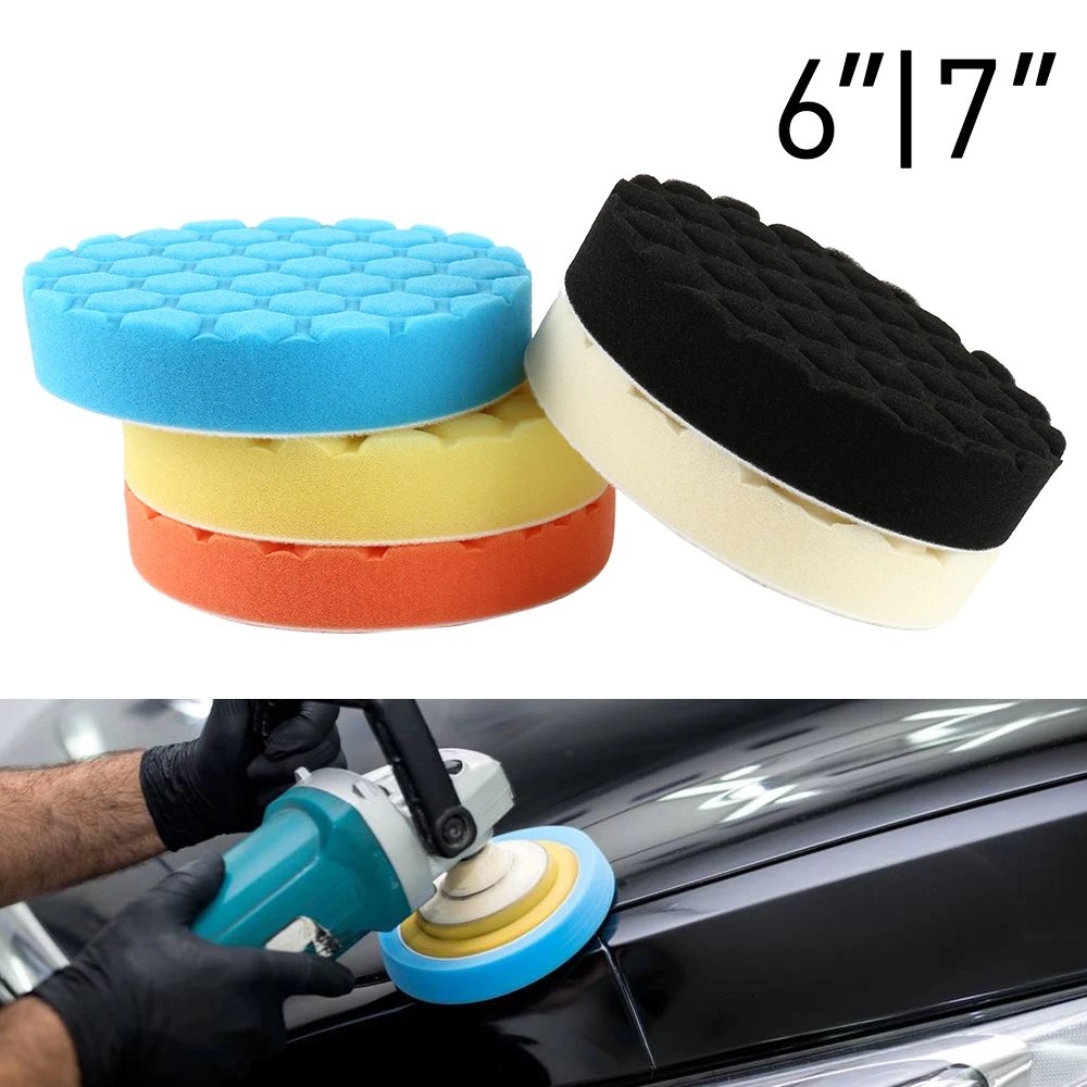 5PcsPolishingPadsSetSoftReusableBuffingPadsSetAntiscratch