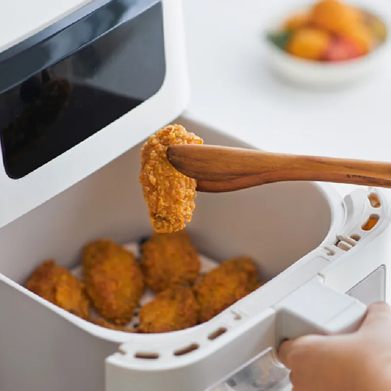 Home Electric Frying Pan Intelligent Large-capacity Multi Functional Air Fryer 5L. All-metal Inner Cavity New 3D Printing White 5