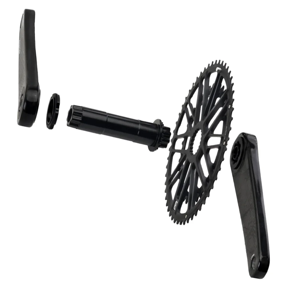 RIRO ACF Carbon Fiber Road Crankset 29MM 50-34 52-36 53-39T 11/12 Speed - Image 3