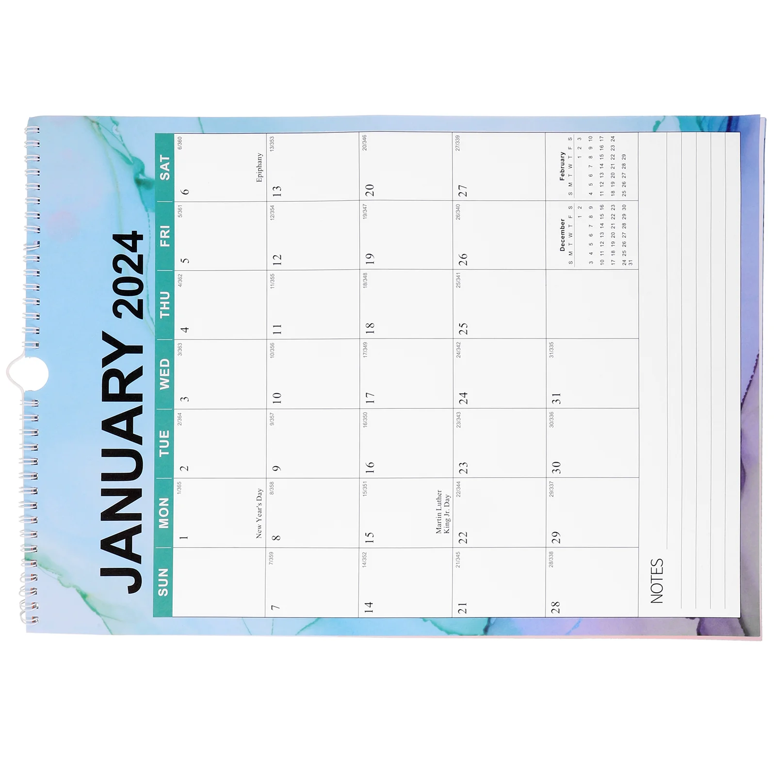 English Wall Calendar Planning Hanging Paper Small 2024 Cute Family Monthly Calendars