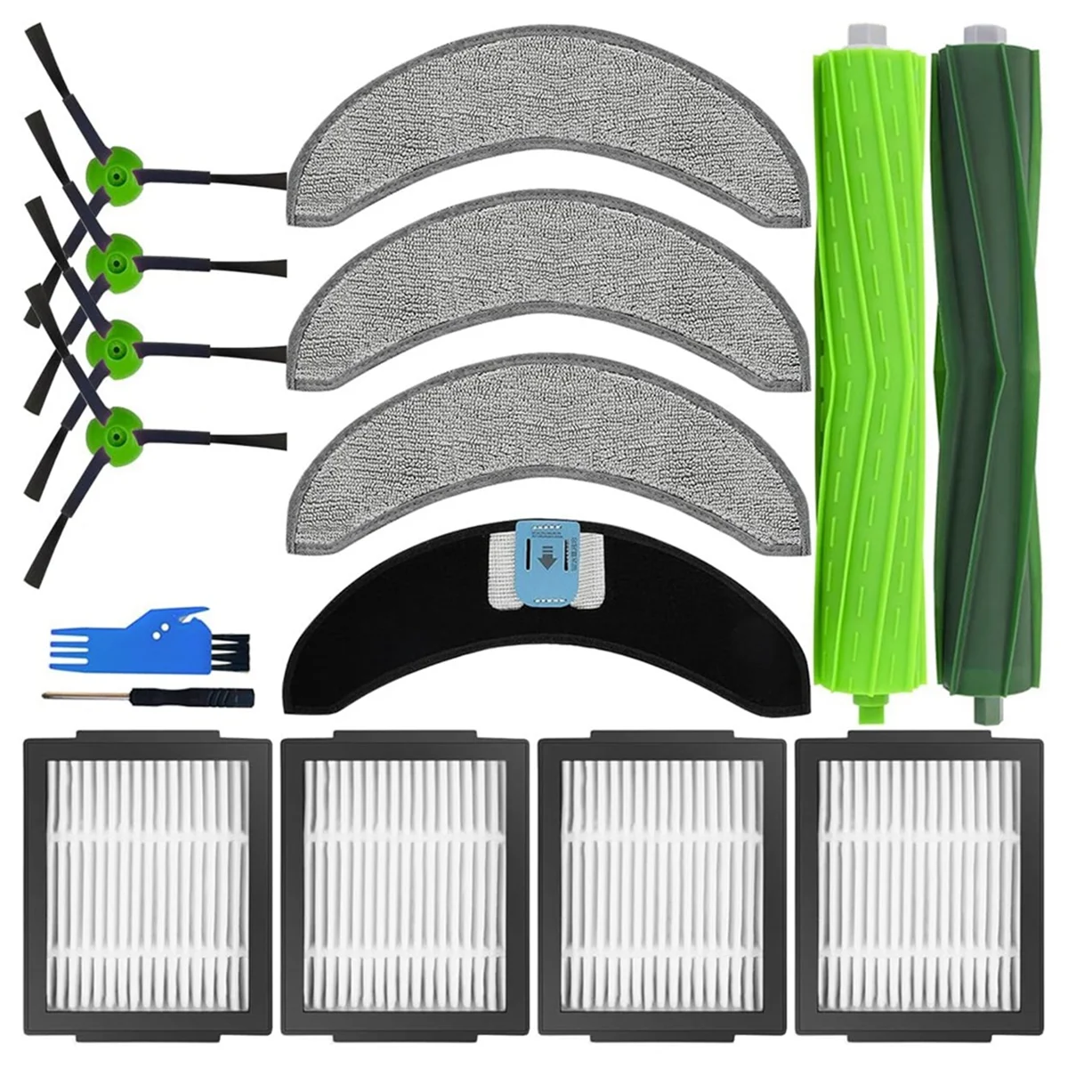 

Replacement Parts Accessories for Combo J7+ / J7 Plus Robot Vacuum Cleaner Main Side Brushes Filters Mops